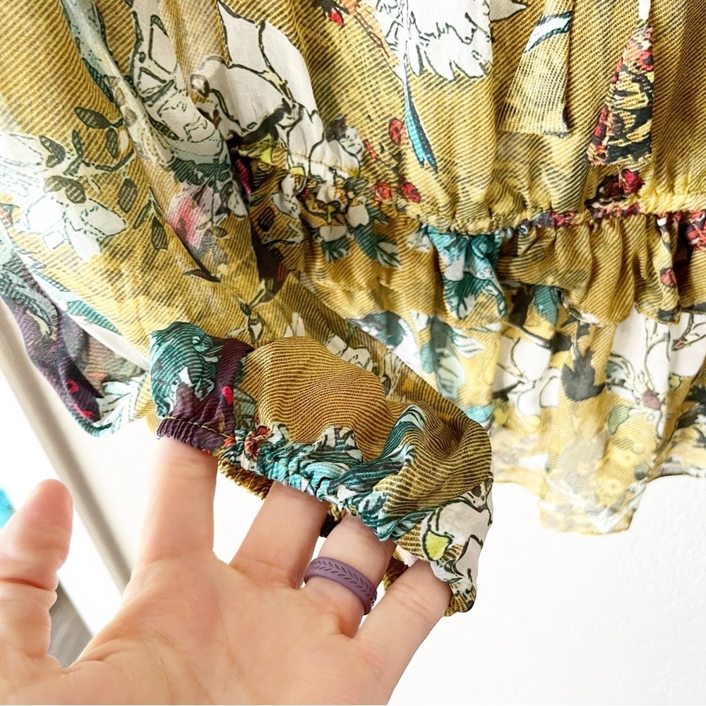 Anthropologie Hemant & Nandita Keysyone Blouse In… - image 5